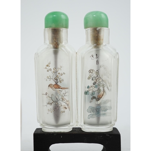 276 - A Chinese embellished agate snuff bottle, the bottle Chinese, 1780-1820; the embellishment Japanese,... 