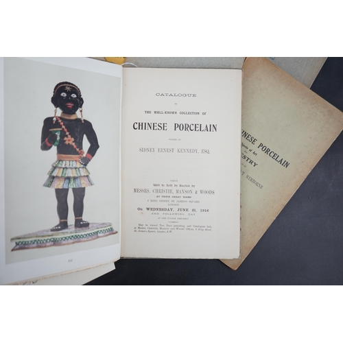 329 - ° ° Ten Chinese auction catalogues, c.1916-1946, including Parke Bernet galleries