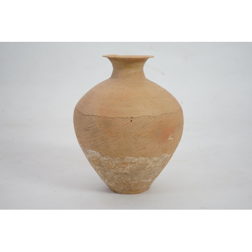 85 - A large Chinese Neolithic pottery jar, Caiyuan Culture (c.2600-2200 BC), with Oxford TL Test, the up... 