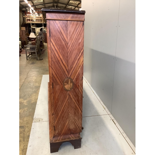 3 - A large 19th century glazed kingwood bookcase, fitted four hinged doors and three adjustable shelves... 