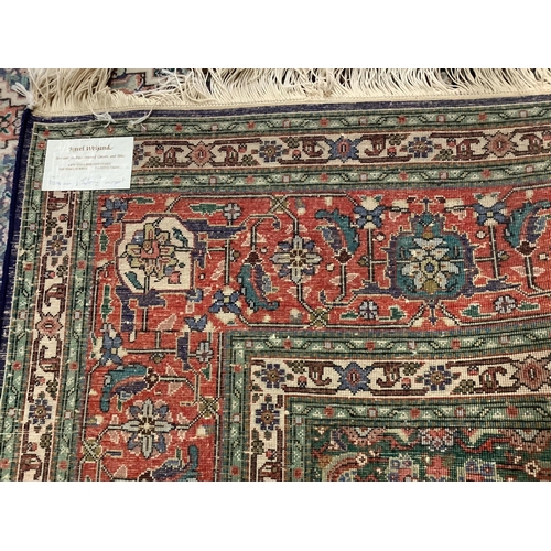 71 - An Iranian blue ground carpet, 300 x 200cm. Condition - fair