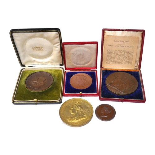 982 - British commemorative medals, Victoria to George VI, bronze medal for the New Charter of the Order o... 