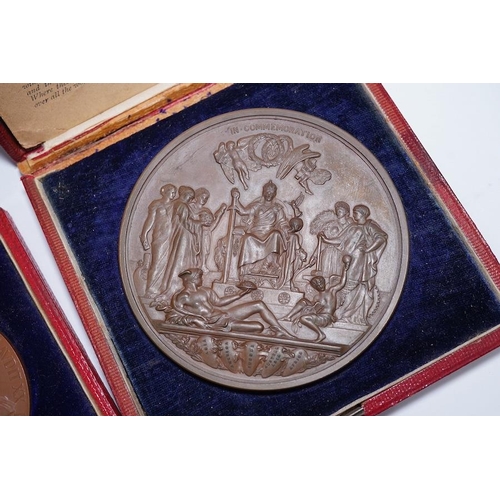 982 - British commemorative medals, Victoria to George VI, bronze medal for the New Charter of the Order o... 