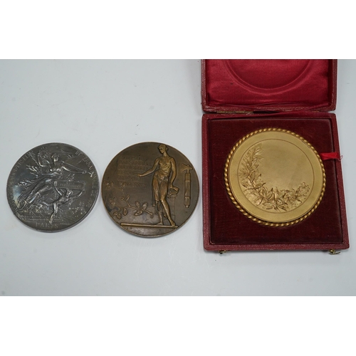 983 - France, commemorative medals, International Exposition, Paris, 1878, a silver medal by J.C. Chaplain... 