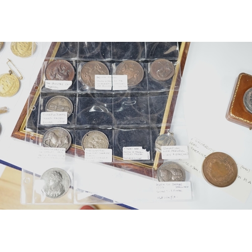 992 - British Prize and Historic Medals, 18th to 20th century, Including Tiverton School Keats silver me... 