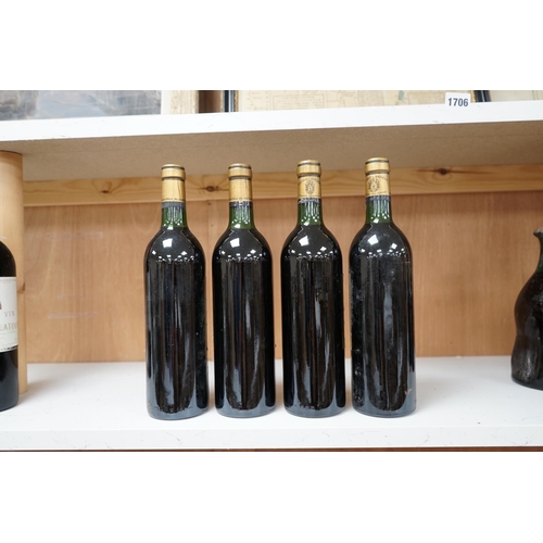 1255 - Four bottles of Chateau Batailley, 1982 Grand Cru Classe red wine. Condition - good.