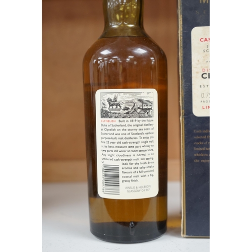 1267 - A boxed bottle of Clynelish 22 year old aged 1972 single malt scotch whisky. Condition - fair to goo... 