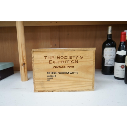 1269 - An unopened case of 6 bottles of Symington for the Wine Society Exhibition 2011 Vintage Port. Condit... 