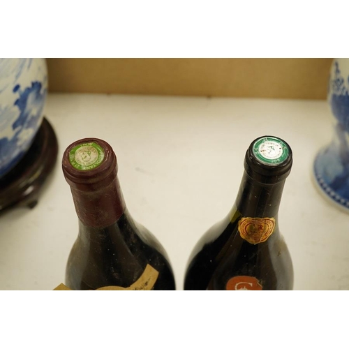 1278 - Two magnums of wine including Coteau Brûlé 2001. Condition - fair, storage history unknown