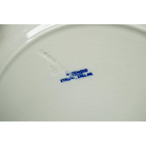 1286 - Six early 19th century blue and white transfer printed plates, including Spode, and three Wedgewood ... 