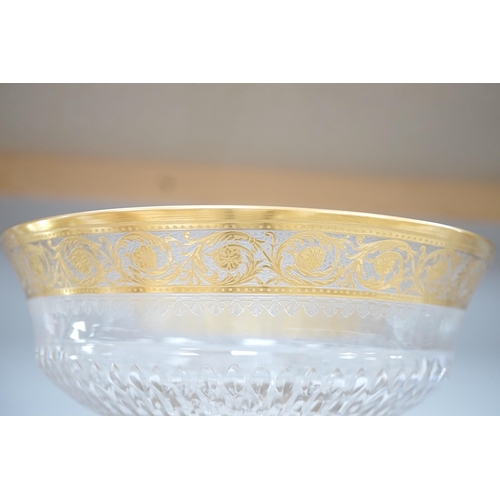 1316 - A St Louis gilt glass bowl, 19cm high. Condition - good.