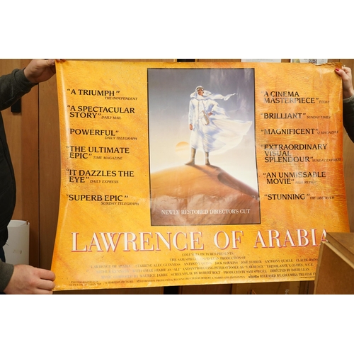 1380 - A group of various film posters to include Amazon Women on the Moon, Lawrence of Arabia, Nightmare o... 