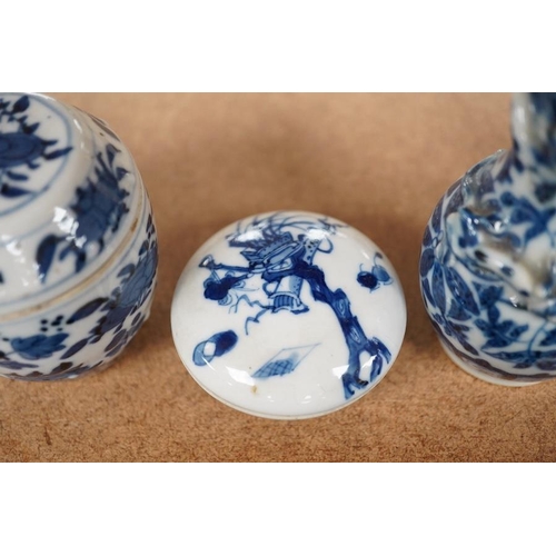 1382 - 19th/20th century Chinese ceramics to include a pair of blue and white Chinese vases, circular seal ... 