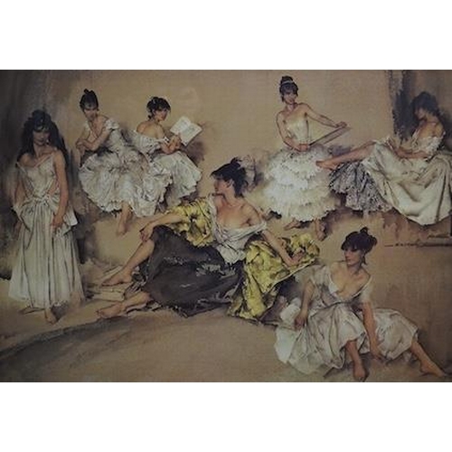 1756 - Sir William Russell Flint (Scottish,1880-1969), two colour prints, Studies of women, one signed in p... 