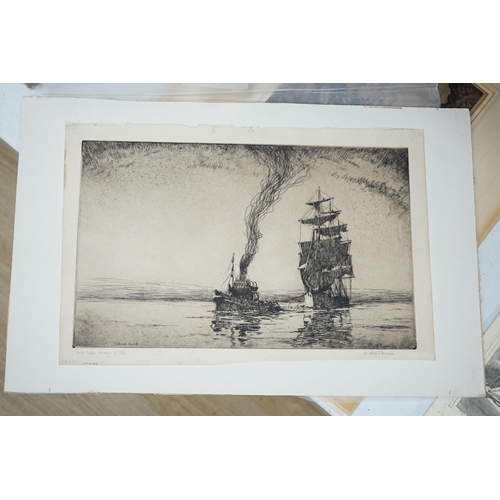 1782 - Arthur Briscoe (1873-1943), drypoint etching, Outward Bound, signed in pencil and inscribed by the a... 