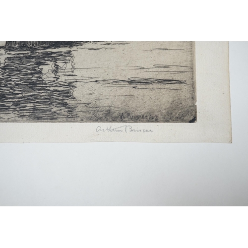 1782 - Arthur Briscoe (1873-1943), drypoint etching, Outward Bound, signed in pencil and inscribed by the a... 