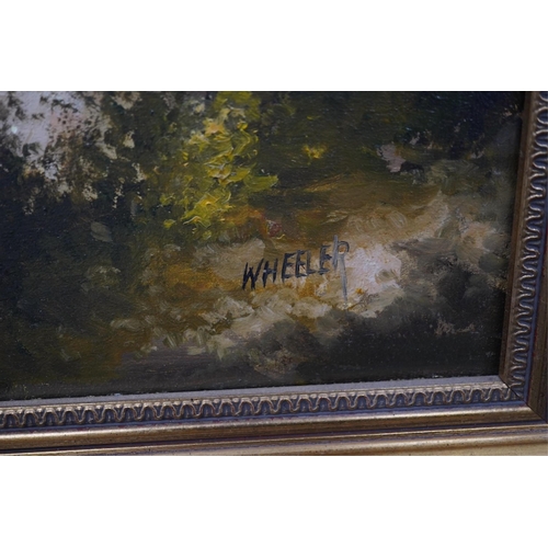 1792 - Wheeler, set of three oils on canvas, including Knole, Sevenoaks, Kent, each signed, 49 x 75cm, gi... 