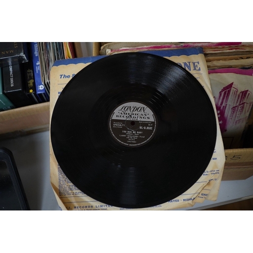 253 - Forty-eight 78 rpm gramophone records, artists include; Bill Haley and His Comets, the Everly Brothe... 