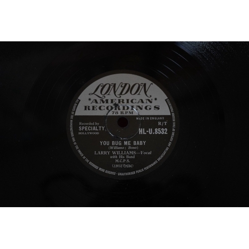 253 - Forty-eight 78 rpm gramophone records, artists include; Bill Haley and His Comets, the Everly Brothe... 