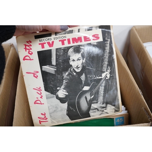 258 - Three boxes of 7 inch singles, all on Decca record label, artists include; Dave Berry, Billy Fury, t... 