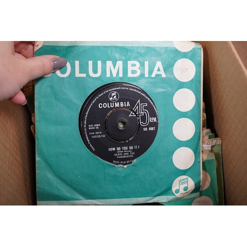 262 - Three boxes of 7 inch singles, all on the Columbia label, artist include; the Shadows, Cliff Richard... 