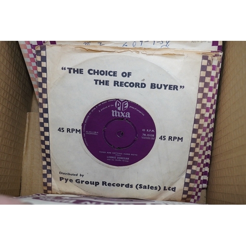 269 - Four boxes of 7 inch singles, all on Pye, Philips and Fontana record labels, artists include; Marty ... 