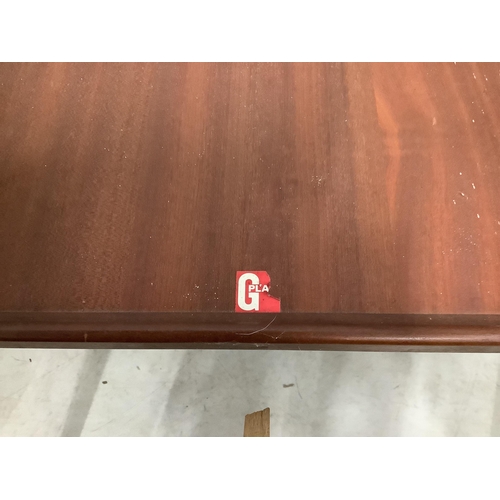 27 - A G plan extending dining table, width 169cm extended, depth 122cm, height 72cm. Condition - fair to... 