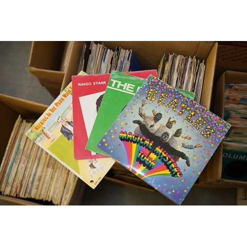 271 - Approximately seventy The Beatles related 7 inch singles, including two Magical Mystery Tour EPs (pl... 