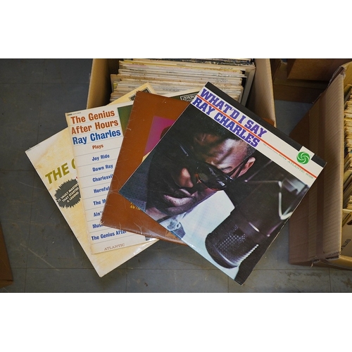 283 - A hundred and two LP record albums, artists include; Ray Charles, James Brown, Otis Redding, Sam Coo... 