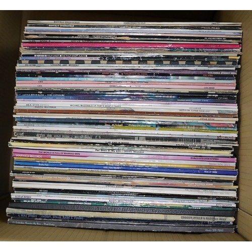 287 - Approximately seventy LP record albums, artist include; Buffalo Springfield, Dionne Warwick, the Wai... 