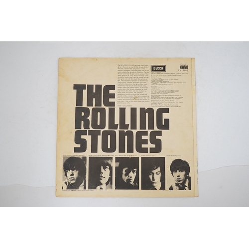 298 - The Rolling Stones, first LP record album, on red Decca label, LK.4605, XARL-6271-1A XARL-6272-3A. C... 