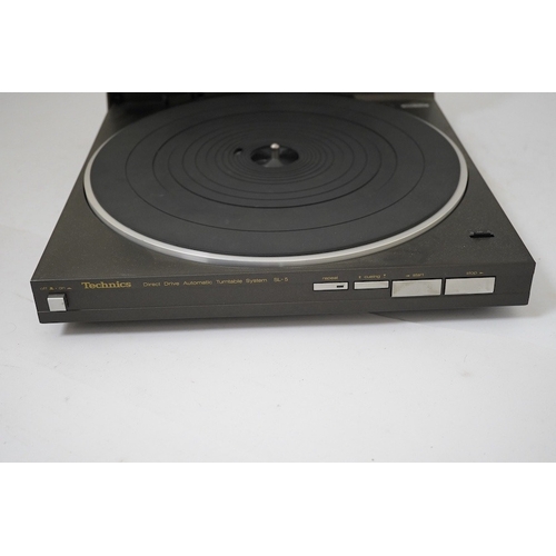 310 - A Technics SL-5 direct drive turntable. Condition - fair to good, untested.