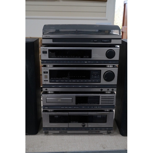 311 - A Sony separates 5-part LBT-D505 stereo system with speakers. Condition - poor to fair.