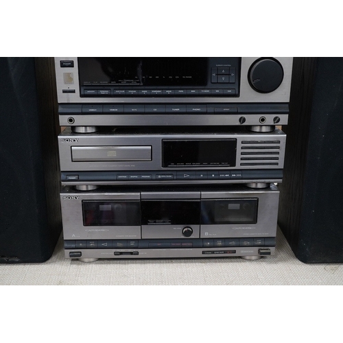 311 - A Sony separates 5-part LBT-D505 stereo system with speakers. Condition - poor to fair.