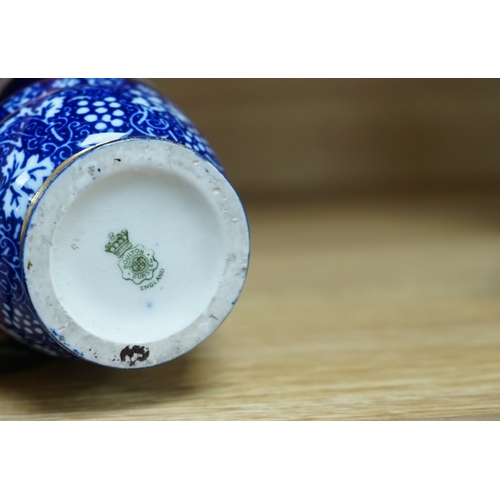 403 - A Dresden porcelain jar and cover, 32cm high, a Doulton Burslem Grecian revival vase and and a Conti... 