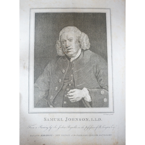 432 - ° ° Johnson's Dictionary, 8th edition, volumes I & II, printed by R. Marchbank, Dublin. Condition - ... 