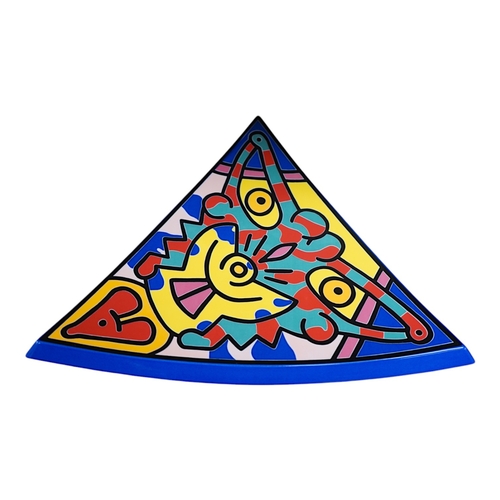 483 - Keith Haring (American, 1958-1990), Spirit of Art No.2, Edition New York porcelain dish manufactured... 