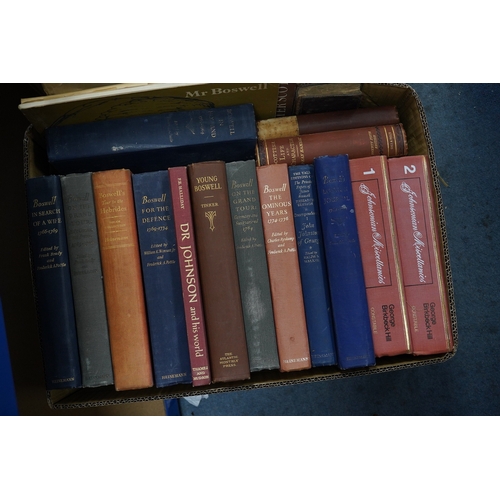 529 - ° ° Boswell/Johnson - A collection of books relating to the life of  Dr.Samuel Johnson. (1709-1784) ... 