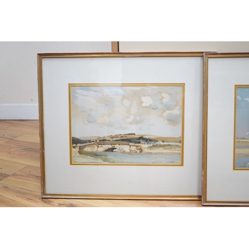 706 - Albert Ernest Bottomley (1873-1950), pair of gouaches, Shoreham scenes, each signed, one dated 1921,... 