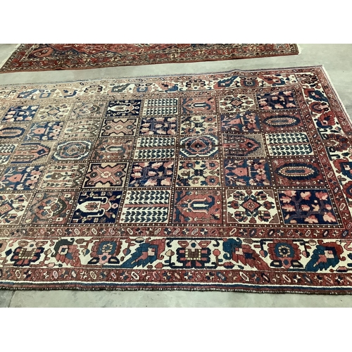 72 - A Baktiari carpet, 320 x 215cm. Condition - poor to fair, worn in several places