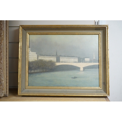 744 - Mid 20th century, Russian School, oil on canvas, The Kremlin, Moscow, unsigned, Christies S5SWA sten... 