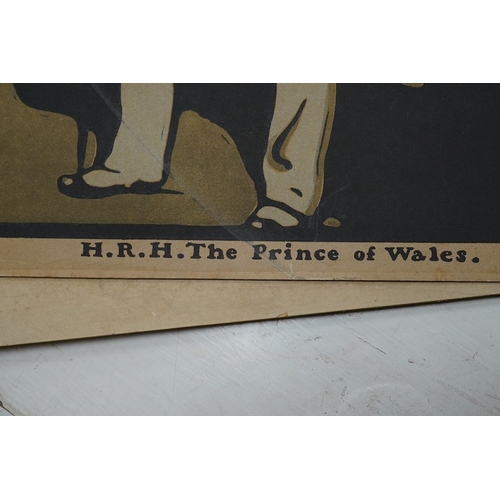 777 - William Nicholson, three lithographs, including HRH The Prince of Wales and Lord Roberts, one signed... 