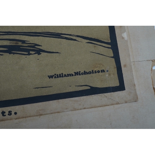 777 - William Nicholson, three lithographs, including HRH The Prince of Wales and Lord Roberts, one signed... 