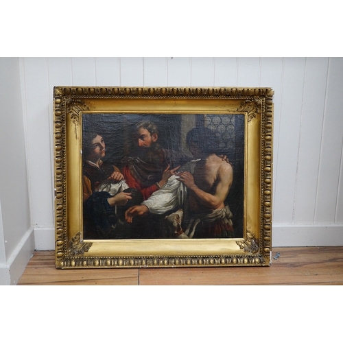 780 - After Guercino, (Italian, 1591-1666), oil on canvas, Return of the Prodigal Son, unsigned, George Hi... 