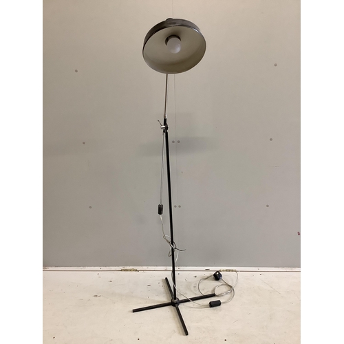 9 - A mid century floor lamp, height 150cm. Condition - fair