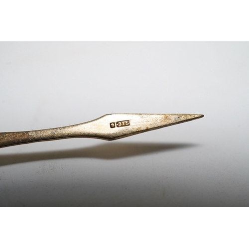 912 - A 1960's 9ct gold cased propelling toothpick, by Asprey & Co Ltd, 48mm. Condition - fair to good... 