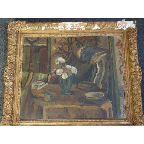 114 - § § Duncan Grant (British, 1885-1978) 'Still life'oil on cardsigned and dated '2745 x 54cm... 