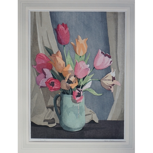 122 - Eric Slater (British, 1896-1963) Tulipswoodcutsigned and titled in pencil33 x 24.5cm... 