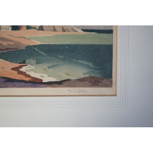 123 - Eric Slater (British, 1896-1963) Seaford Head, Sussexwoodcutsigned and titled in pencil26 x 36cm... 