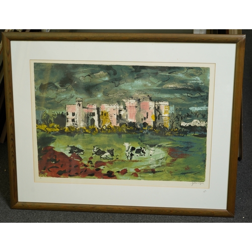 132 - § § John Piper (British, 1903-1992) Carew Castle (Levinson 334)silkscreensigned in pencil and number... 